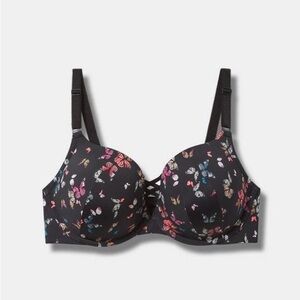 NWT Torrid XO Plunge Butterfly Print 360 Smoothing Bra 42D